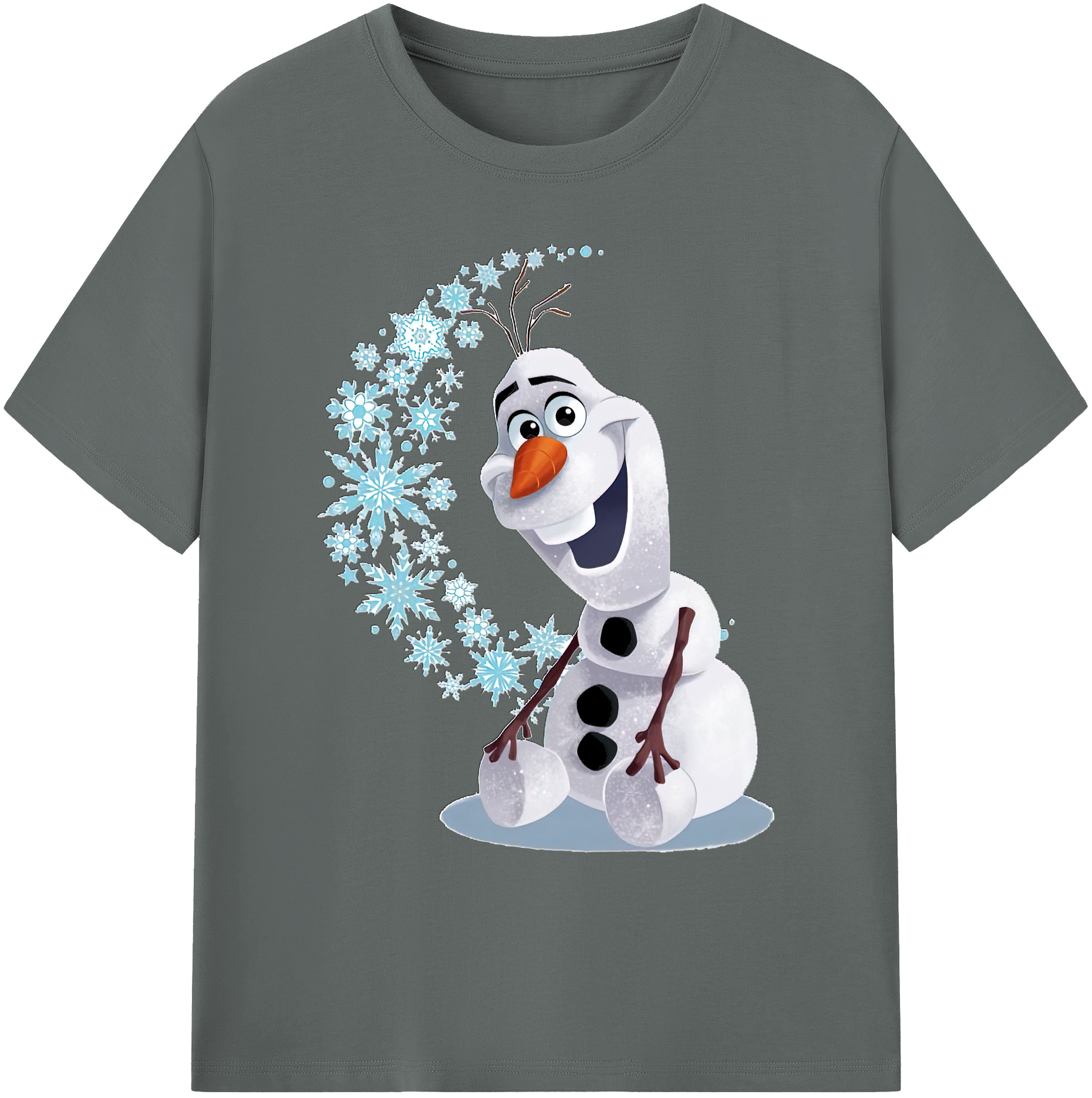 （画像用） アナと雪の女王 アンナ エルサ Frozen Anna Elsa 綿100％ メンズ半袖Tシャツ｜肌触りやわらか＆通気性
